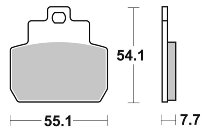 SBS Bremsbelag Street Ceramic