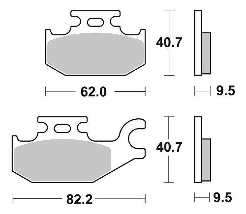 SBS Bremsbelag Maxi Sinter