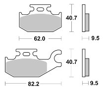 SBS Bremsbelag Maxi Sinter