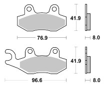 SBS Bremsbelag Carbon Tech