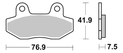 SBS Bremsbelag Street Ceramic