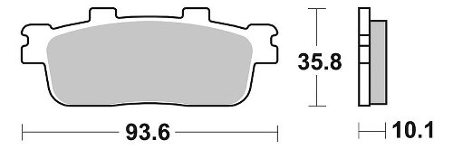 SBS Bremsbelag Carbon Tech