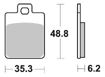 SBS Bremsbelag Carbon Tech