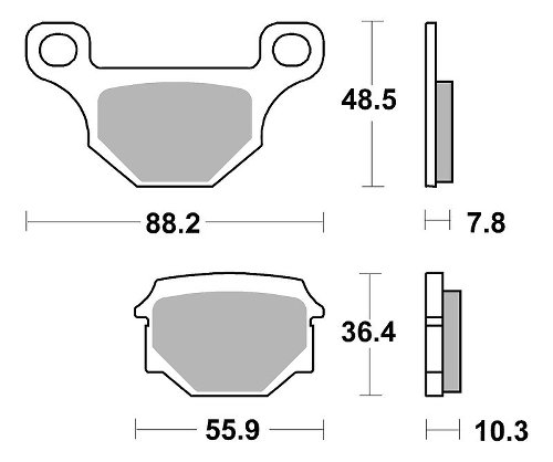 SBS Bremsbelag Carbon Tech