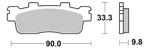 SBS Bremsbelag Street Ceramic