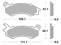 SBS Bremsbelag Street Ceramic