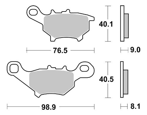 SBS Bremsbelag Carbon Tech