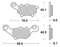 SBS Bremsbelag Street Ceramic