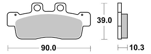 SBS Bremsbelag Carbon Tech