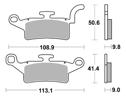 SBS Bremsbelag Carbon Tech