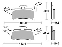 SBS Bremsbelag Carbon Tech