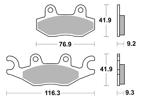 SBS Bremsbelag Carbon Tech