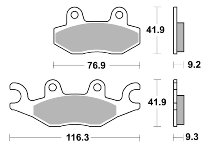 SBS Bremsbelag Carbon Tech