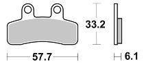 SBS Bremsbelag Street Ceramic