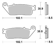 SBS Bremsbelag Carbon Tech