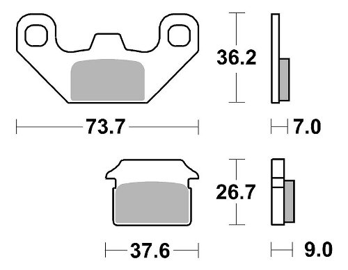 SBS Bremsbelag Street Ceramic