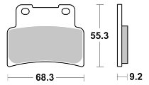 SBS Bremsbelag Carbon Tech