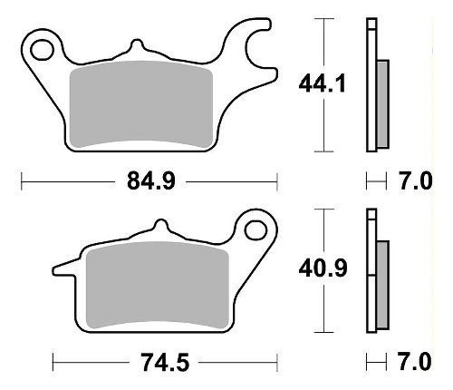 SBS Bremsbelag Carbon Tech