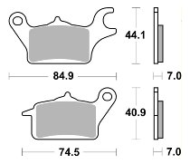 SBS Bremsbelag Carbon Tech