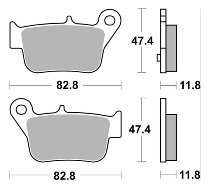 SBS Bremsbelag Carbon Tech