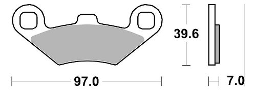 SBS Bremsbelag Maxi Sinter