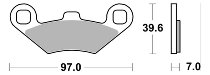 SBS Bremsbelag Maxi Sinter