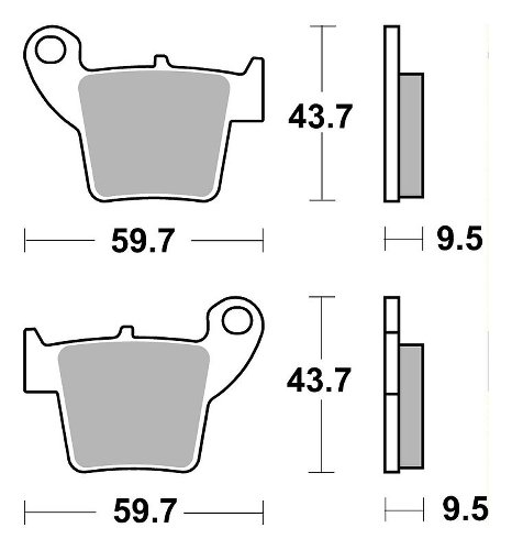 SBS Bremsbelag Street Ceramic