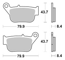 SBS Bremsbelag Street Ceramic