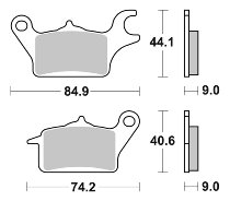 SBS Bremsbelag Street Ceramic