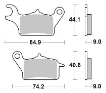 SBS Bremsbelag Street Ceramic