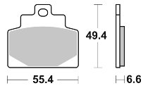 SBS Bremsbelag Street Ceramic