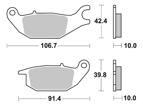 SBS Bremsbelag Street Ceramic