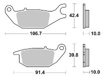 SBS Bremsbelag Street Ceramic