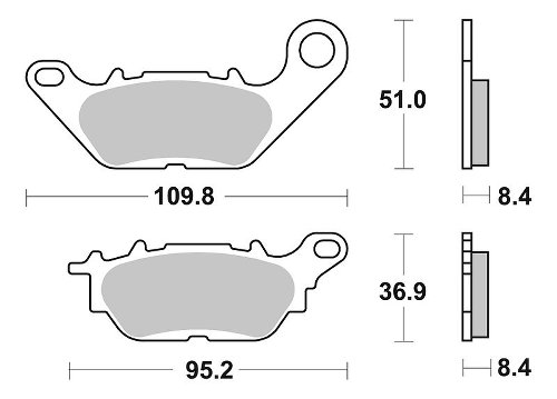 SBS Bremsbelag Carbon Tech