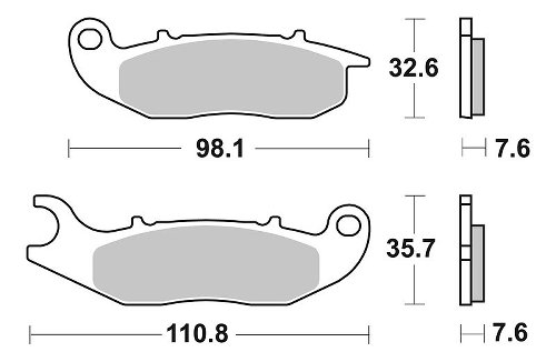 SBS Bremsbelag Carbon Tech