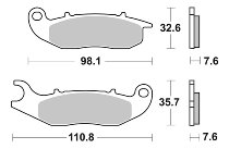 SBS Bremsbelag Street Ceramic