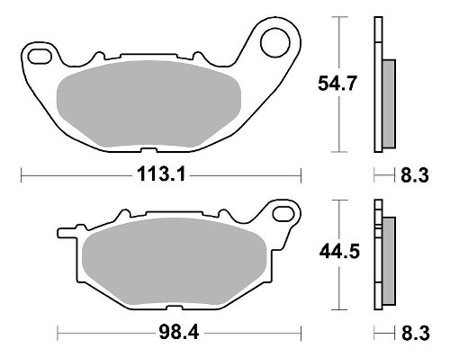 SBS Bremsbelag Carbon Tech