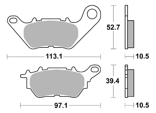 SBS Bremsbelag Street Ceramic