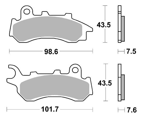 SBS Bremsbelag Carbon Tech