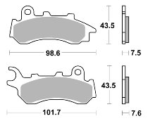 SBS Bremsbelag Street Ceramic