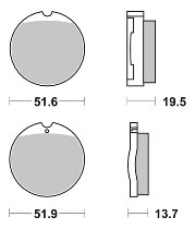 SBS Bremsbelag Street Ceramic