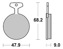 SBS Bremsbelag Street Ceramic