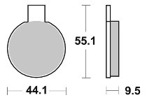 SBS Bremsbelag Street Ceramic