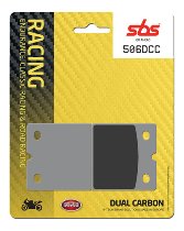 SBS Brake pad kit road racing classic dual carbon