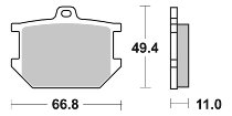 SBS Bremsbelag Street Ceramic