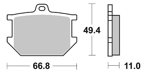 SBS Bremsbelag Street Ceramic