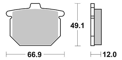 SBS Bremsbelag Street Ceramic