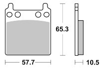 SBS Bremsbelag Street Ceramic