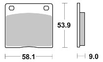 SBS Bremsbelag Street Ceramic