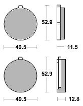 SBS Bremsbelag Street Ceramic